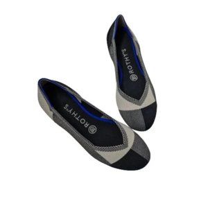 Rothy's The Flat Captoe Black 6.5